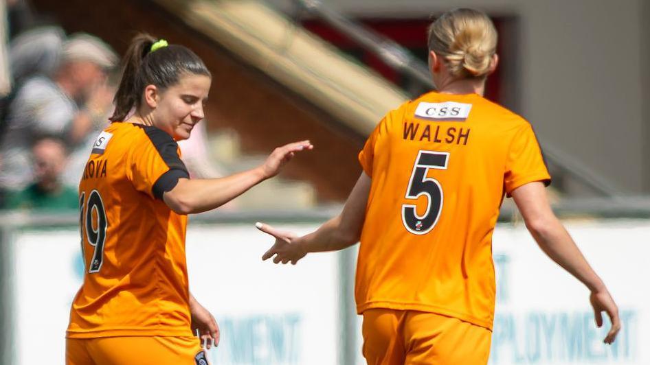 Glasgow City players celebrating