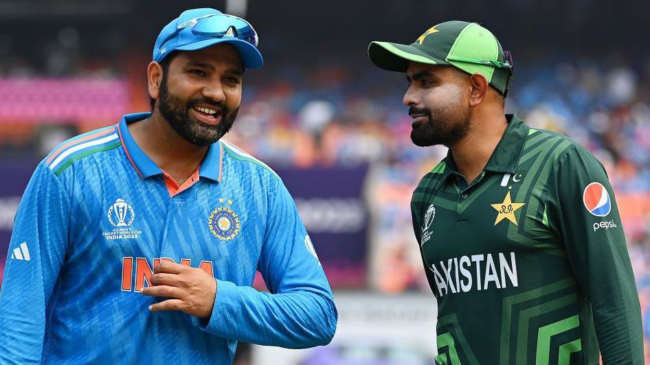 India's Rohit Sharma and Pakistan's Babar Azam