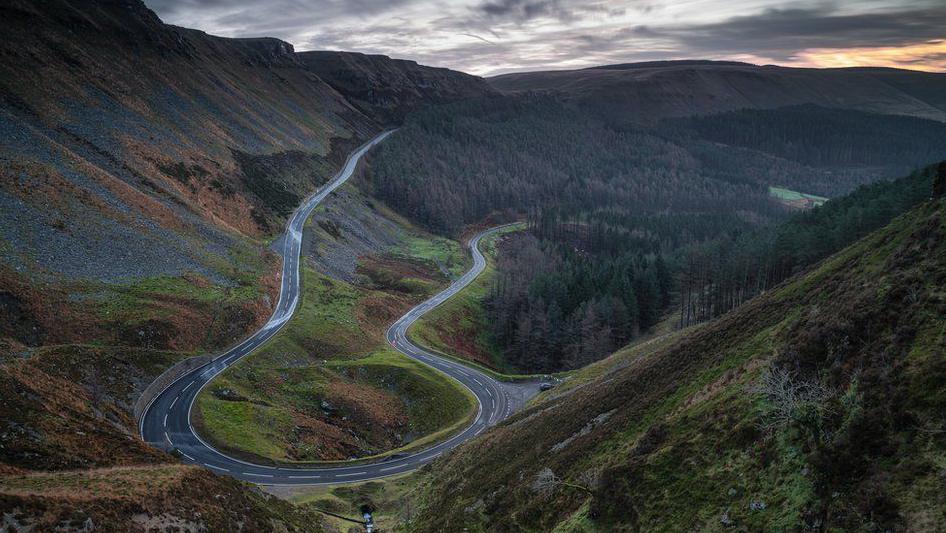 Bwlch y Clawdd, Treorci, ble mae Geraint Thomas yn paratoi at ei ras nesaf