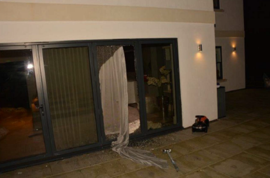 Damage to Ashley Cole's home