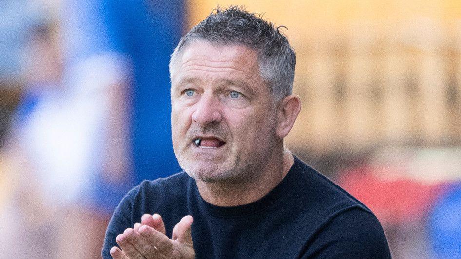 Dundee manager Tony Docherty watches on, in what turned out to be his last match as Dundee manager during a William Hill Premiership match between St Johnstone and Dundee at McDiarmid Park