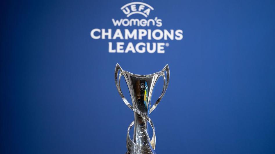 An image of the Women's Champions League trophy 