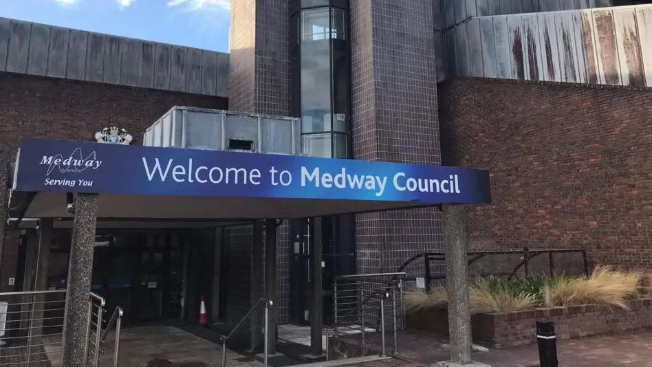 Exterior shot of Medway Council's offices. 