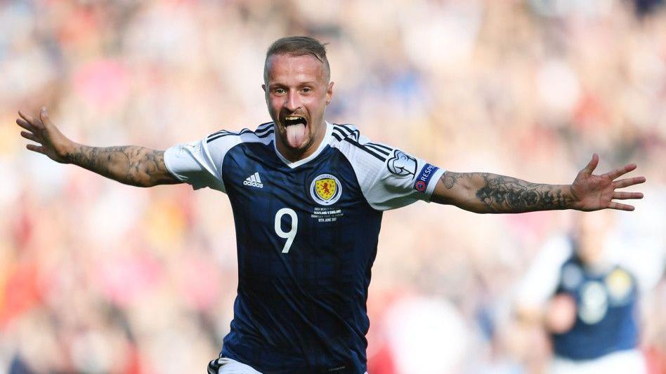 Leigh Griffiths cracked home two long-range free-kicks against England in 2017