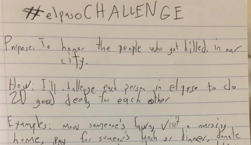 El Paso challenge written instructions