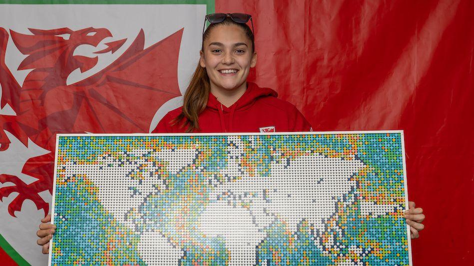 Safia Middleton-Patel with Lego
