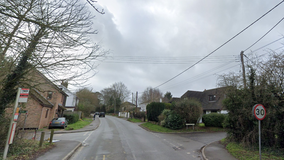 The A227 South Street near the junction with Chapman's Hill