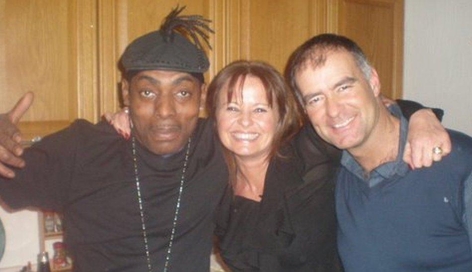 Coolio with Tommy Sheridan and his wife Gail