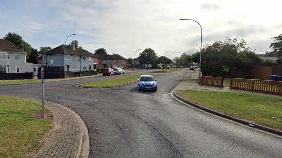 A roundabout junction on St Michaels Road in Grimsby