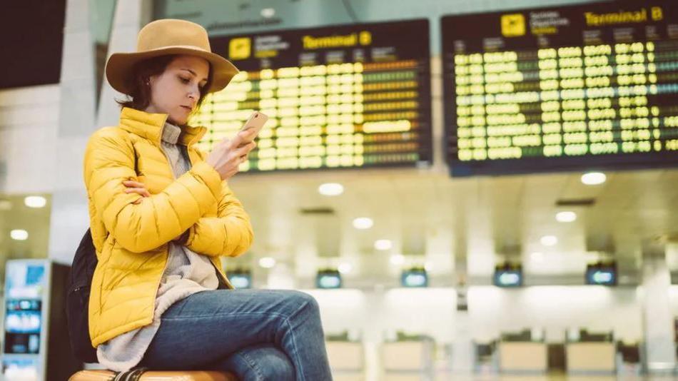 Woman at the airport