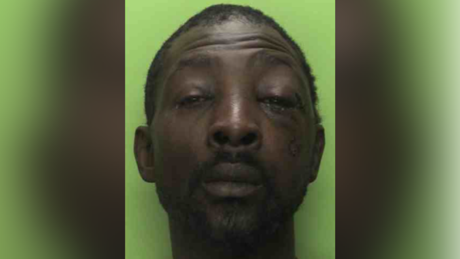 A custody image taken by Nottinghamshire Police of Abubakarr Haruna