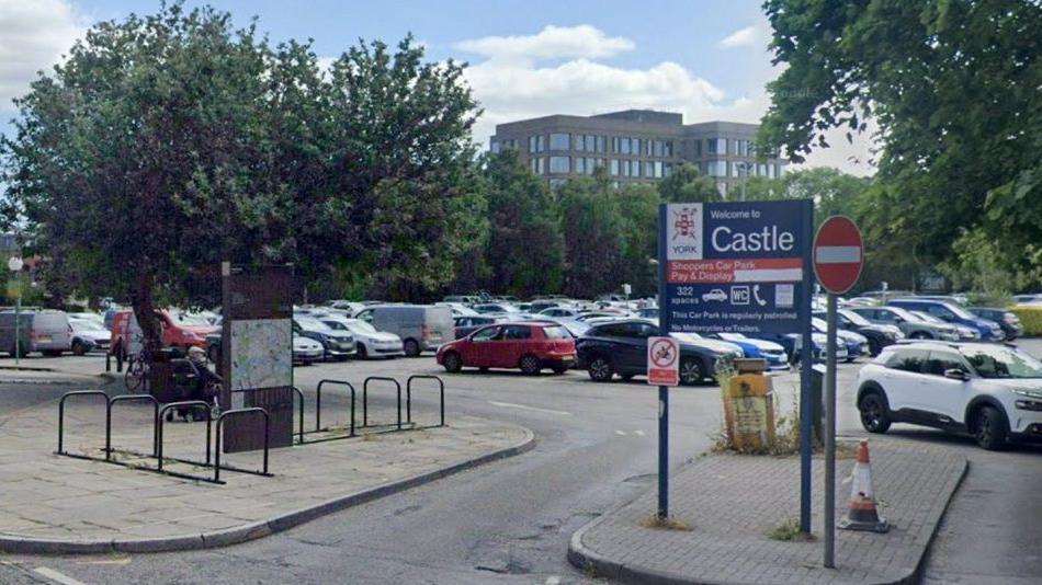 Google Street View of Castle Car Park, in Tower Street, York