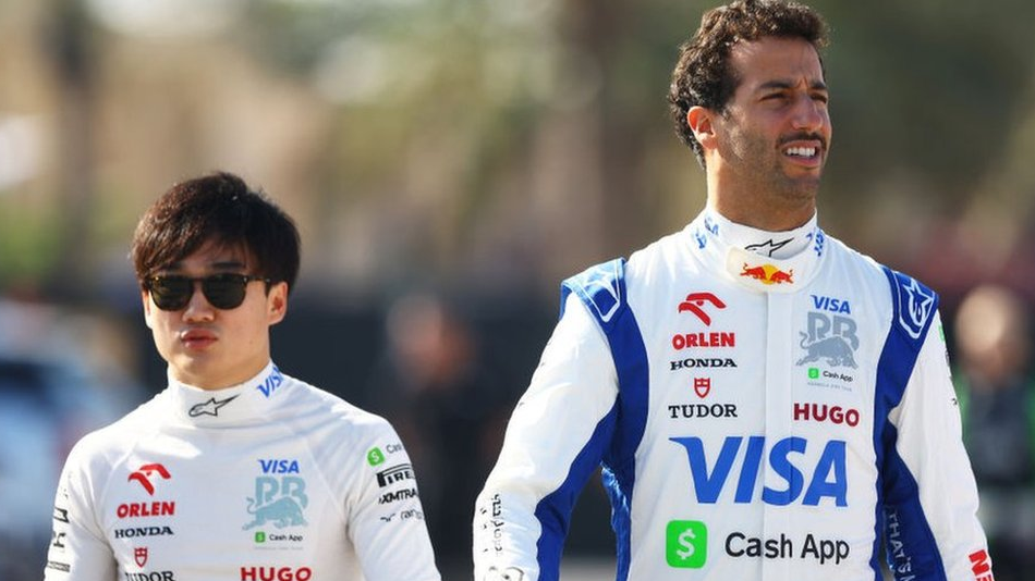 Yuki Tsunoda and Daniel Ricciardo