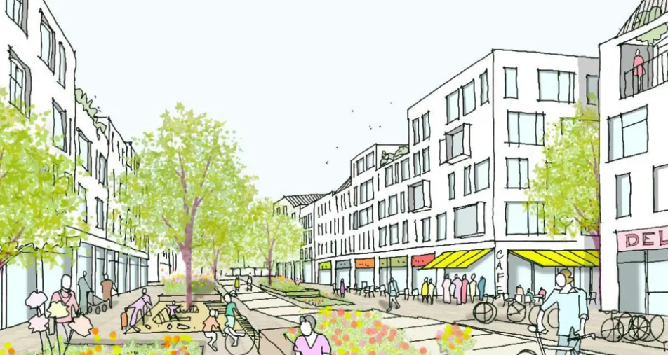 Computer generated image of potential development for 3,000 homes