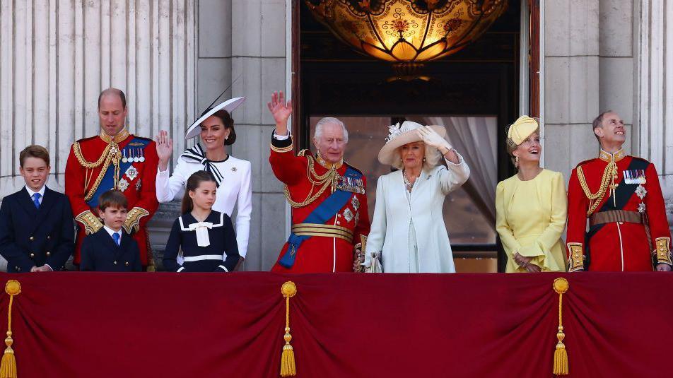 Members of the Royal family. 