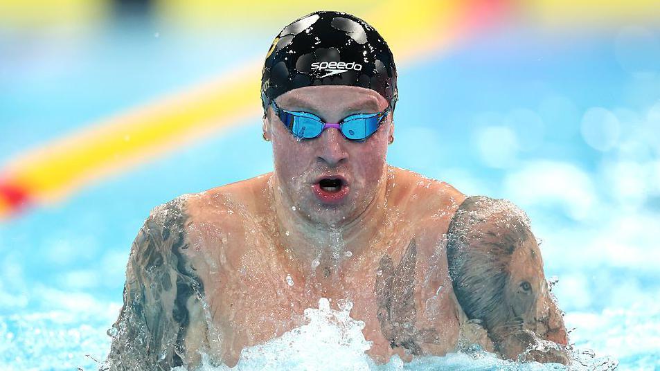 Adam Peaty swimming