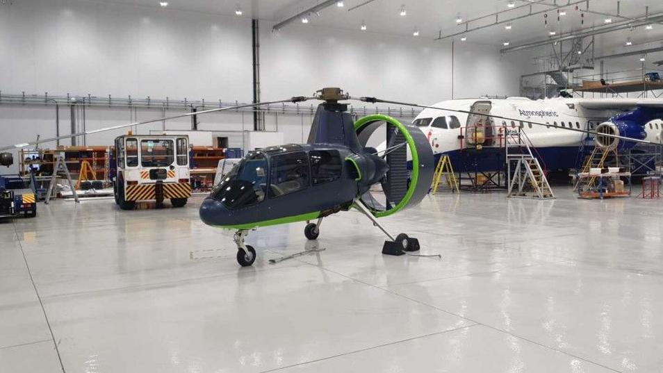 Avian Pegasus parked in a hanger