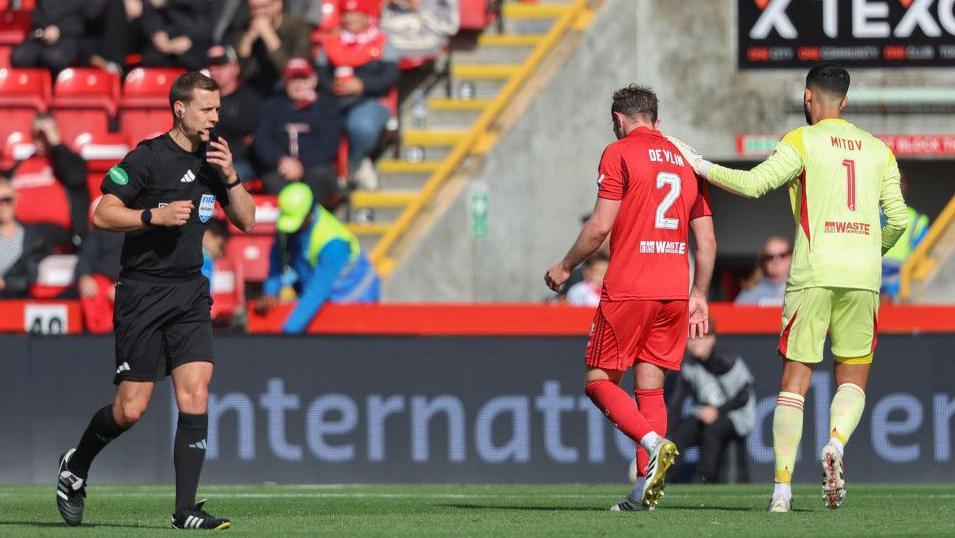 Nicky Devlin sent off