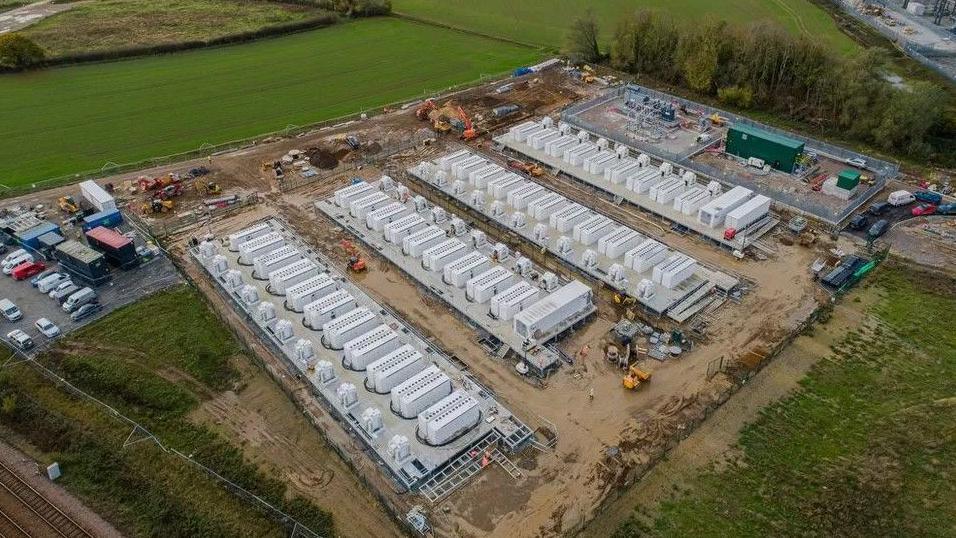 A battery energy storage system (BESS) site in Cottingham