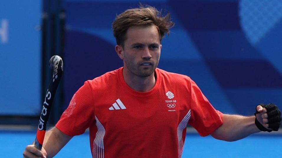 Zach Wallace in action for Great Britain at the Paris Olympics