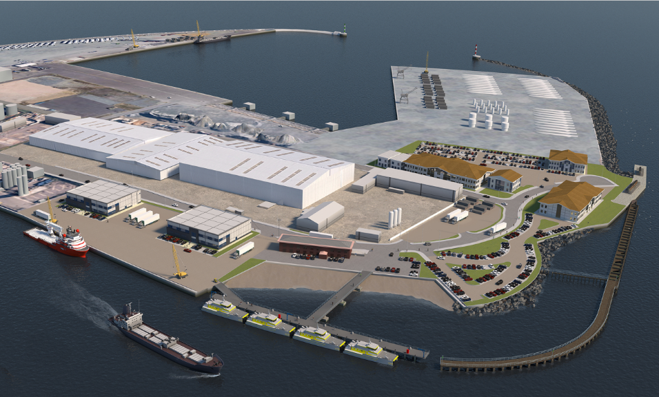 Artist impression of proposed operations and maintenance campus