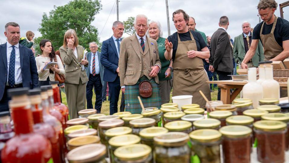 King Charles on his visit to Forsinard in the Flow Country