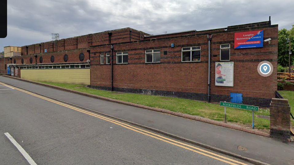 Langley swimming centre exterior view