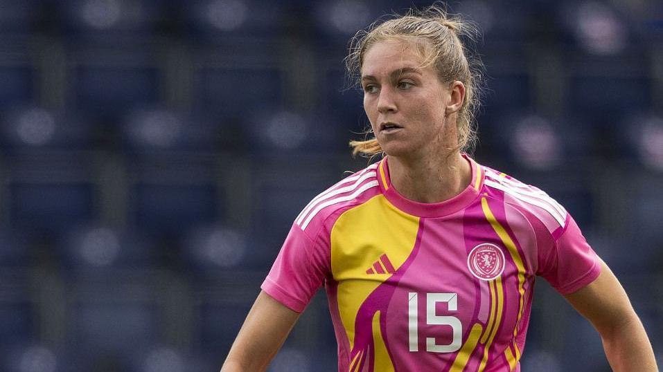 Georgia Brown playing for Scotland-U23s