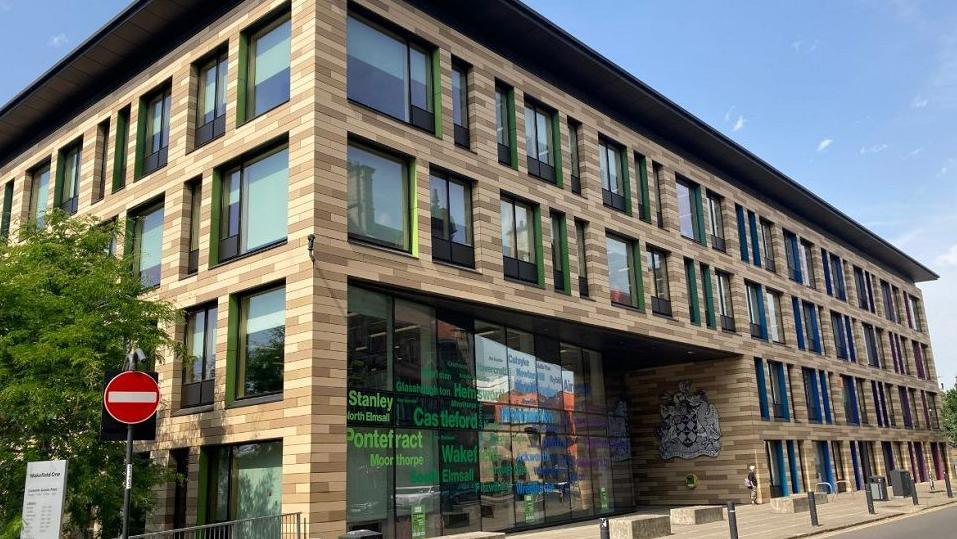A view of the outside of Wakefield One, Wakefield Council's headquarters building.