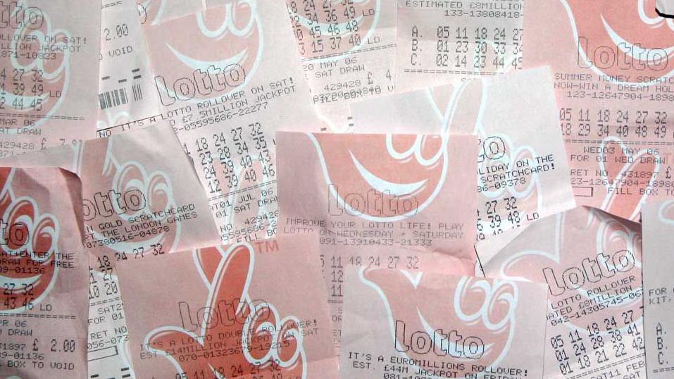 A selection of out of date Lotto tickets