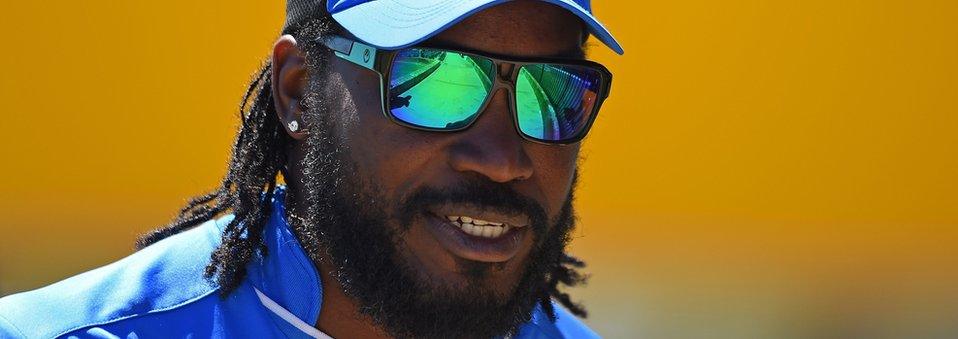 This file photo dated March 5, 2015 shows West Indies cricketer Chris Gayle