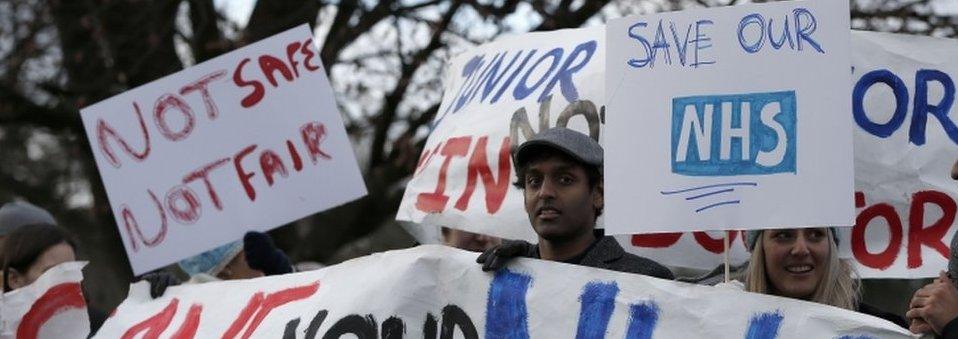 Junior doctors on strike