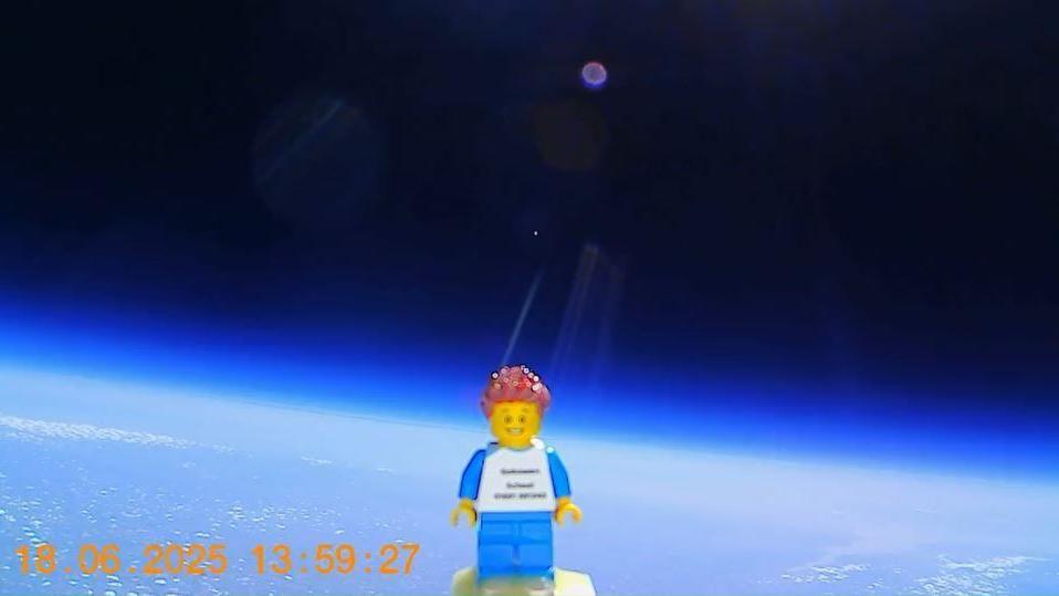 Dan the Lego man in space