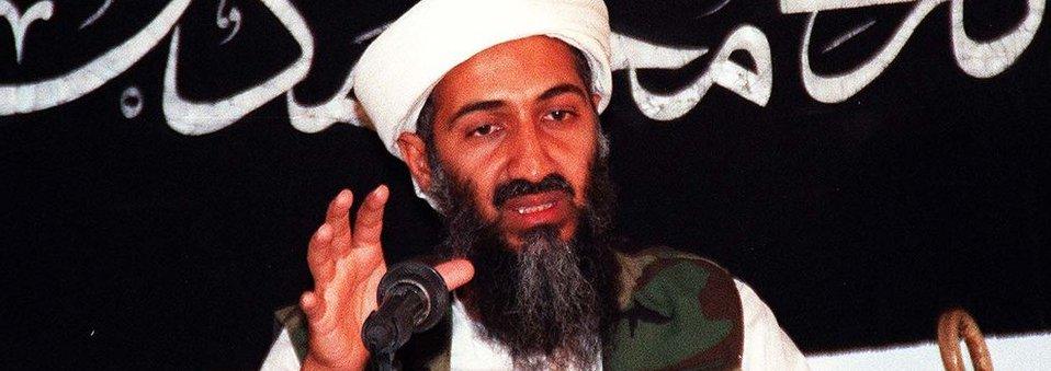 This undated file picture shows Saudi dissident Osama bin Ladin speaking at an undisclosed place inside Afghanistan.