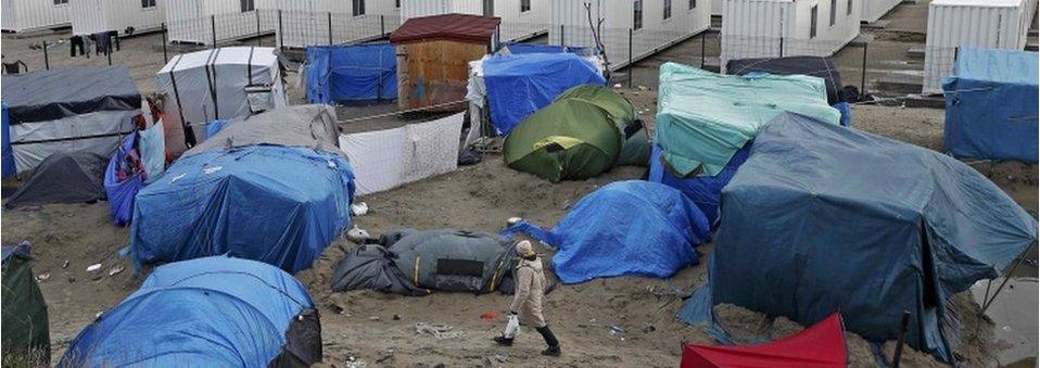 "The Jungle" camp in Calais