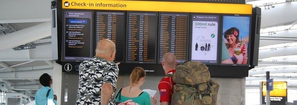 Passengers at airport