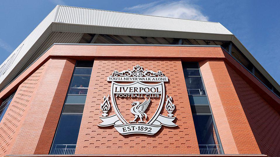 Exterior view of Liverpool FC'S Anfield stadium 