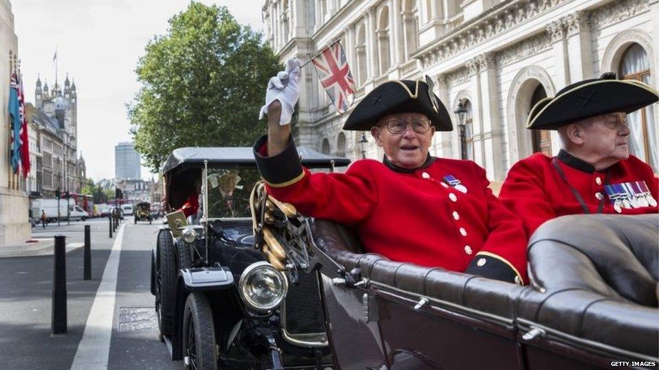 Chelsea Pensioners in London