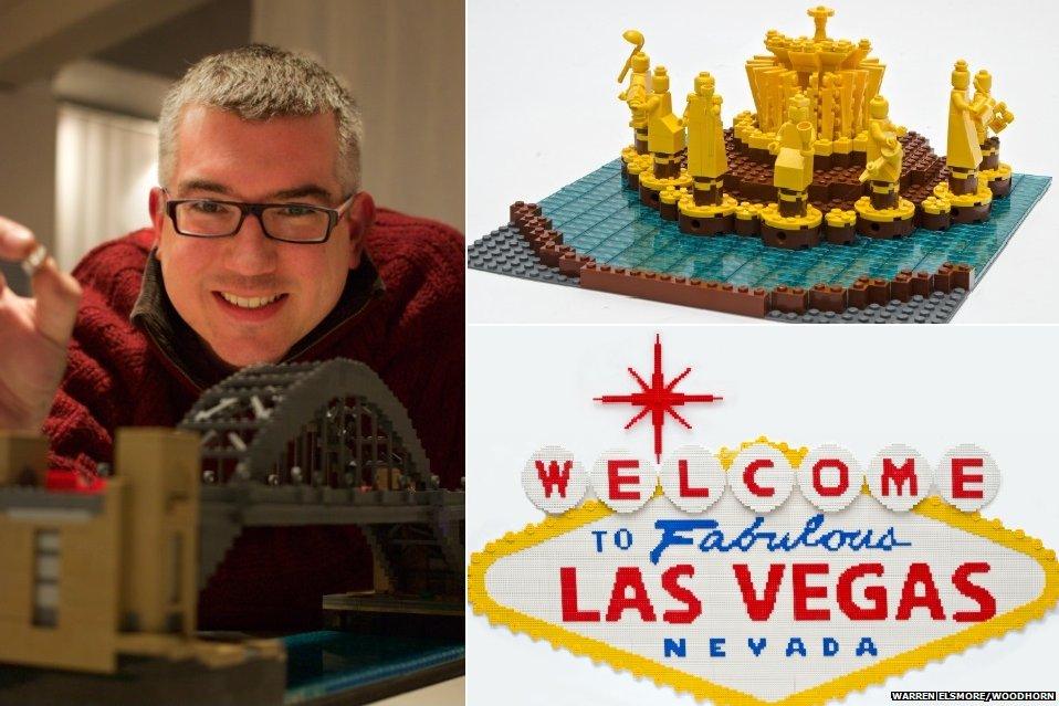 Warren Elsmore has built models of the Tyne bridge, the Friendship of Nations fountain in Moscow and a welcome to Las Vegas sign