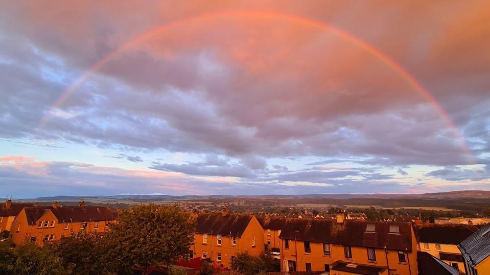 Rainbow at sunset at Haddington