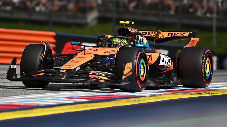 McLaren's Lando Norris during Austrian Grand Prix qualifying