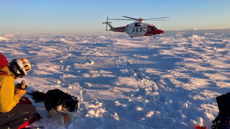 Search and rescue teams on Ben Macdui