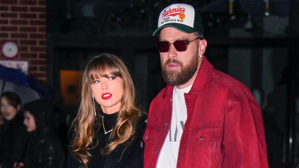 Taylor Swift and Travis Kelce