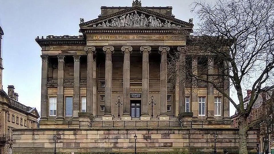 External view of the Harris building in Preston city centre