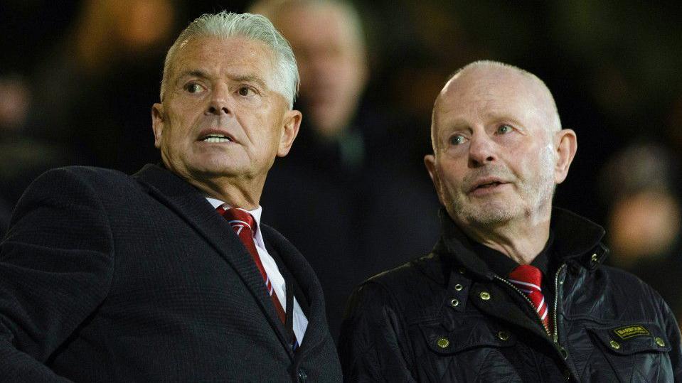 Aberdeen's Dave Cormack and Stewart Milne