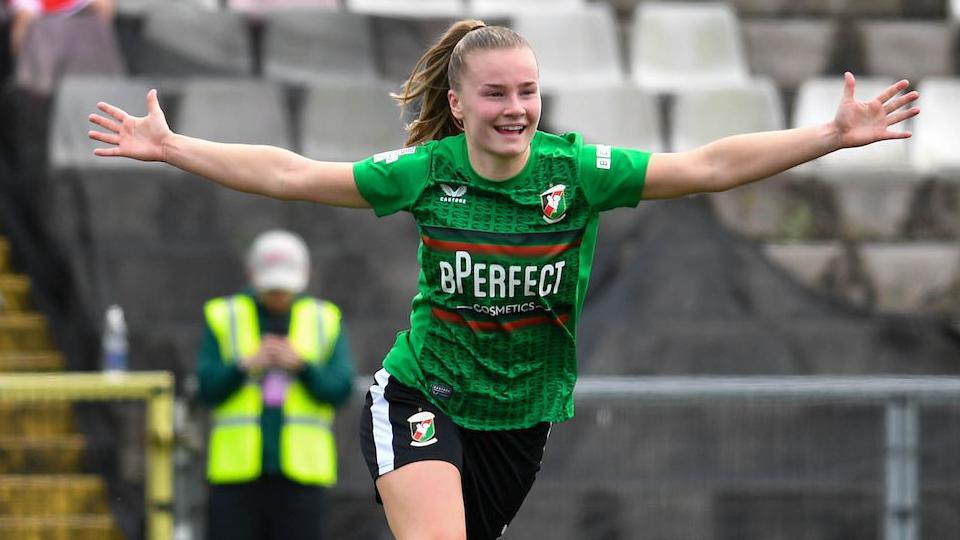 Emily Wilson celebrates