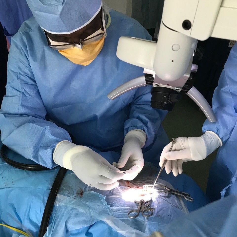 A cochlear hearing implant operation in Malawi