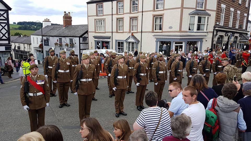 Soldiers on parade