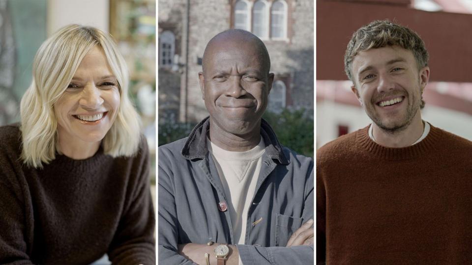 Zoe Ball (left), Clive Myrie (middle) and Roman Kemp (right), the hosts of new BBC programme Just One Thing.