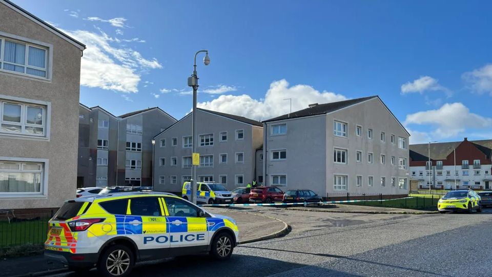 Police in Montgomerie Street area of Ardrossan
